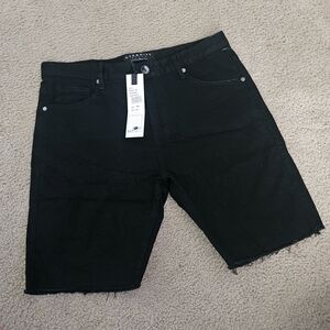 Black Jean Shorts